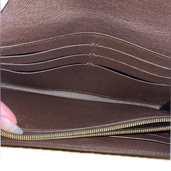 Louis Vuitton Envelope Wallet Long Portefeiulle Sarah Brown Damier - Picture 13 of 16